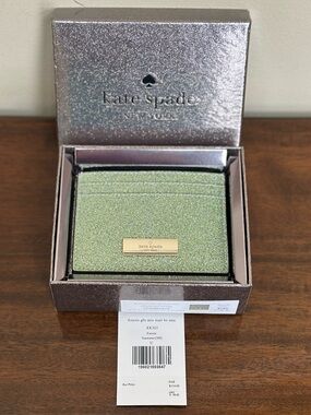 NWT - Kate Spade Kenzie Boxed Glitter Cardholder